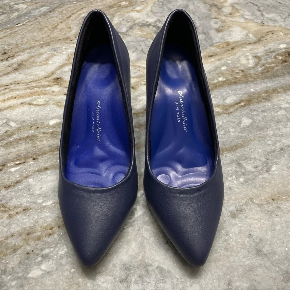 Antonia Saint New York Victoria Navy Blue Heels US 8